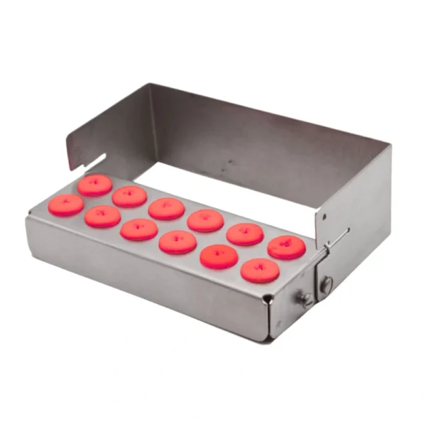 Bur Holder for 12 burs, Red