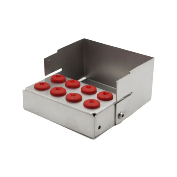 Bur Holder for 8 burs, Red